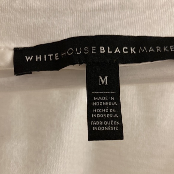 GUC WHBM White Short Sleeved High-Rise Tee-Size Medium - Picture 3 of 4